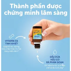 Vitamin D3 Nhỏ Giọt Baby Ddrops 400IU 90 Giọt 2.5ml Organic Mỹ