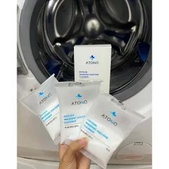 Bột Tẩy Rửa Lồng Máy Giặt An Toàn Oxygen Atono2 Cho Mọi Loại Máy Giặt (150g*4 gói)