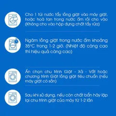 Bột Tẩy Rửa Lồng Máy Giặt An Toàn Oxygen Atono2 Cho Mọi Loại Máy Giặt (150g*4 gói)
