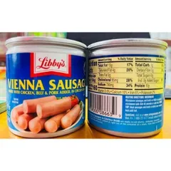 Thùng Xúc Xích Hộp Vienna Sausage 130g - Mỹ