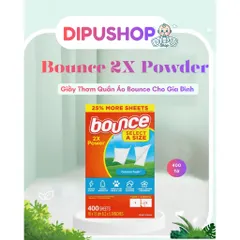 Giấy BOUNCE Thơm Quần Áo - Xuất Xứ Mỹ 400 tờ