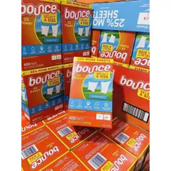 Giấy BOUNCE Thơm Quần Áo - Xuất Xứ Mỹ 400 tờ