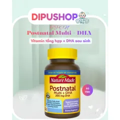 [DATE 2028] Nature Made POSTNATAL SAU SINH Multi DHA 60 viên