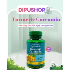 Viên uống hỗ trợ dạ dày tinh chất nghệ Turmeric Curcumin 500mg180 Puritan Pride.