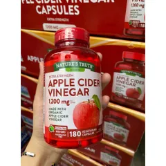 Viên Giấm Táo Giảm Cân Nature's Truth Apple Cider Vinegar (180v) Mỹ (hũ)