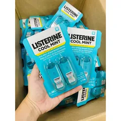 SET Xịt thơm miệng Listerin Pocket Mist Cool Mint 7,7ml*2