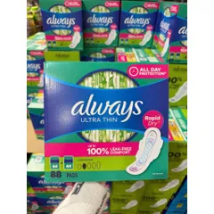 Băng vệ sinh hộp Always của Mỹ 92 miếng, 88, 76 miếng