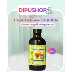 [ Hàng Mỹ ] ChildLife First Defense – Siro tăng cường hệ miễn dịch cho bé - 118ml
