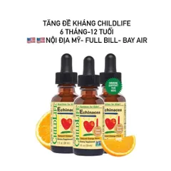 MỘT CHAI Tăng đề kháng Echinacea Childlife USA 30ml cho bé chính hãng