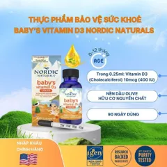 Vitamin D3 thuần tinh khiết Nordic Naturals lọ 22,5ml