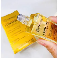 Dầu gió vàng con lăn Trường Thọ Nhập khẩu Mỹ Nanogize Longevity Essential Oil 21ml