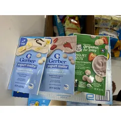 Bánh sữa chua khô Gerber cho bé 8 tháng ăn dặm
