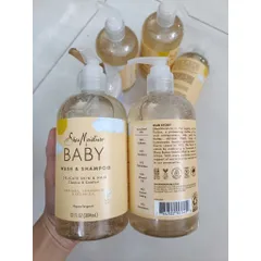 384ml Sữa Tắm Gội Shea Moisture Baby Dưỡng Ẩm Nhẹ Dịu Cho Bé Mỹ