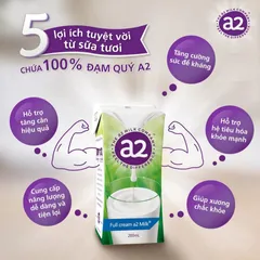 Thùng 24 Hộp Sữa Tươi A2 Full Cream 200ml