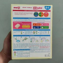Sữa Công Thức Meiji Ezcube Nhập Khẩu Nhật Phát Triển Trí Não Cho Bé 0-3 Tuổi