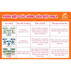Sữa Arla Baby&Me Organic đạm A2 và HMO cao cấp từ Đan Mạch