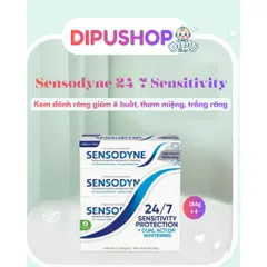 [DATE 2028] sET 4 CÂY Kem đánh răng Sensodyne của Mỹ làm trắng giảm ê buốt