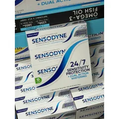 [DATE 2028] sET 4 CÂY Kem đánh răng Sensodyne của Mỹ làm trắng giảm ê buốt