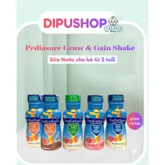 Lốc 6 Chai Sữa Nước PediaSure 237ml Mỹ Đủ Vị Tăng Cân Cho Bé Biếng ăn