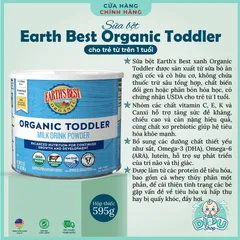 [Hàng Mỹ Bay Air] Sữa bột hữu cỡ Earth Best Organic Cho bé 0-3 tuổi