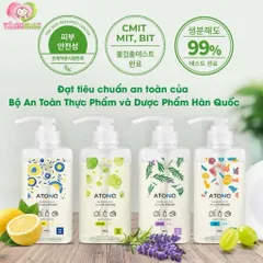 CHAI Nước Rửa Bình Sữa, Chén Bát Và Rau Củ Quả Thuần Chay Atono2 460ml