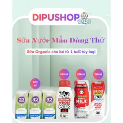 1 HỘP THỬ Sữa Tươi Organic Mỹ A2 Horizon Kirkland Moala