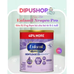 Sữa Enfamil Neuro Pro Gentlease chống đầy hơi nôn trớ cho bé từ 0 đến 12 tháng 777g