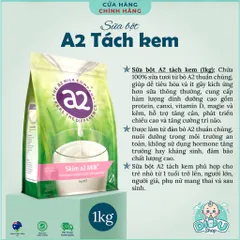 Sữa bột tách béo/nguyên kem A2 Úc 1kg