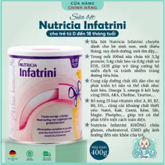 400g Sữa Infatrini Đức Cao Năng Lượng Tăng Cân Bé Suy Dinh Dưỡng