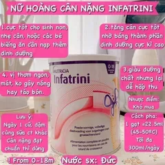 400g Sữa Infatrini Đức Cao Năng Lượng Tăng Cân Bé Suy Dinh Dưỡng