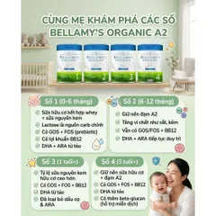 800g Sữa Bellamy Organic A2 Úc - Đạm A2 HMO Phát Triển Toàn Diện Chính Hãng