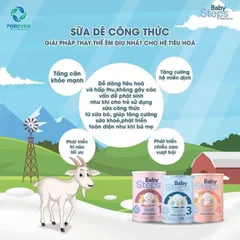 Sữa Dê Baby Steps Goat Đủ Số Nhập Khẩu New Zealand Dễ Tiêu Hóa