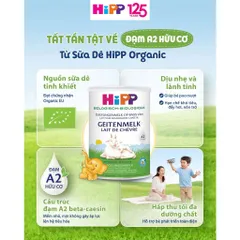 Chính Hãng Đức Sữa Dê HiPP Organic Số 1,2 400g Đạm A2 Dễ Tiêu Hóa, Chiều Cao, Phát Triển Trí Não