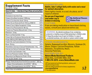 [DATE 2028] Nature Made POSTNATAL SAU SINH Multi DHA 60 viên