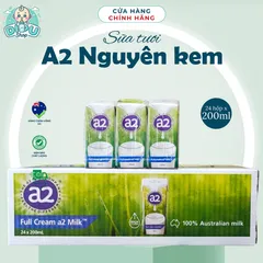 Thùng 24 Hộp Sữa Tươi A2 Full Cream 200ml