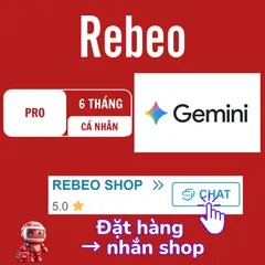 Gemini Pro Chính Chủ Cá Nhân – Google AI Pro Giá Rẻ 12 Tháng Tại RebeoShop