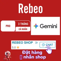 Gemini Pro Chính Chủ Cá Nhân – Google AI Pro Giá Rẻ 12 Tháng Tại RebeoShop