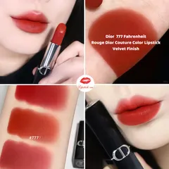 Son D Velvet 777 Fahrenheit - Đỏ Cam Quyến Rũ, Lâu Trôi, Son Môi Cao Cấp Thời Trang