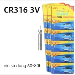 pin CR316 sử dụng liên tục 60-80h chuyên dụng cho phao tiểu phụng tiên kích thước 16*3