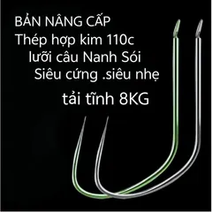 Lưỡi câu chép câu rô 2 trong 1 siêu nhẹ siêu cứng tải tĩnh 8kg