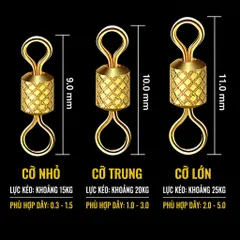 khoá số 8 câu đài chuyên dụng rô chép  cỡ nhỏ  chịu tải cao