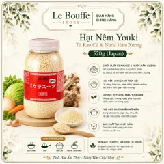 Hạt Nêm Youki 520g Hàng Nội Địa Nhật Bản – Nêm Nếm Thơm Ngon, Tròn Vị