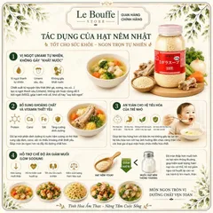 Hạt Nêm Youki 520g Hàng Nội Địa Nhật Bản – Nêm Nếm Thơm Ngon, Tròn Vị