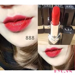 SON D 888 STRONG RED VELVET 3,5g fullsize- MÀU ĐỎ CAM