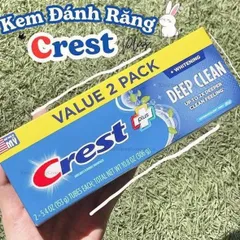 ⚡ Set 2 Kem Đánh Răng Crest Deep Clean Whitening 153g - Trắng Răng, Giao Nhanh Tiết Kiệm