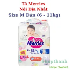 Tã/Bỉm Merries Nội Địa Nhật (Dán & Quần) – Êm Ái, Siêu Thoáng Khí, Ngừa Hăm Hiệu Quả Cho Bé Nhạy Cảm 803976