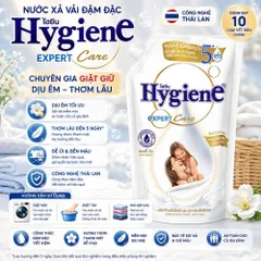 Nước xả vải đậm đặc Hygiene - làm mềm vải lưu hương lâu, giữ màu giảm xù 1000ml - Thái Lan