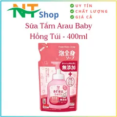 Sữa Tắm Arau Baby Hồng Dạng Túi 400ml- Nhật Bản