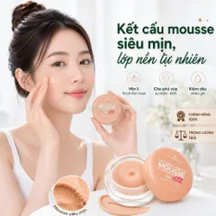 Phấn Tươi Essence natural matte mousse foundation 16g lớp nền mịn lì, kiềm dầu trang điểm hàng ngày