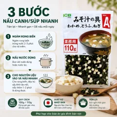Rong biển đậu hũ sấy khô - nấu canh súp miso nhanh tiện lợi - gói 100g hoặc 110g xuất xứ Nhật Bản